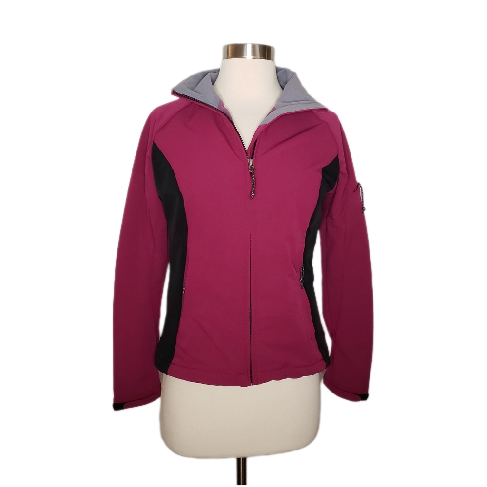 Mountain Hardwear XS Fuchsia Waterproof Shell Zip Up Performance Jacket - Picture 15 of 15